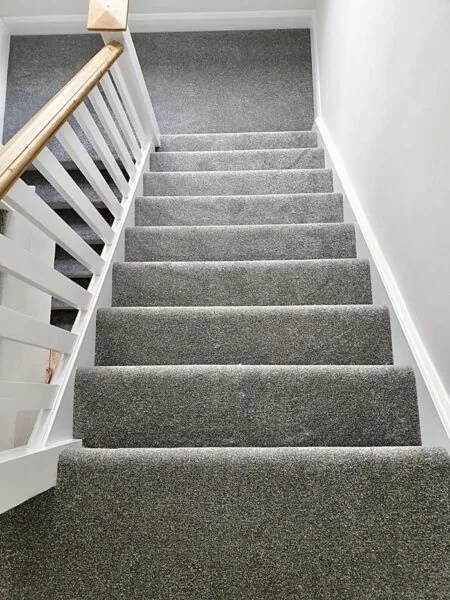 Stair carpet installed by Best Budget Flooring & Remodeling